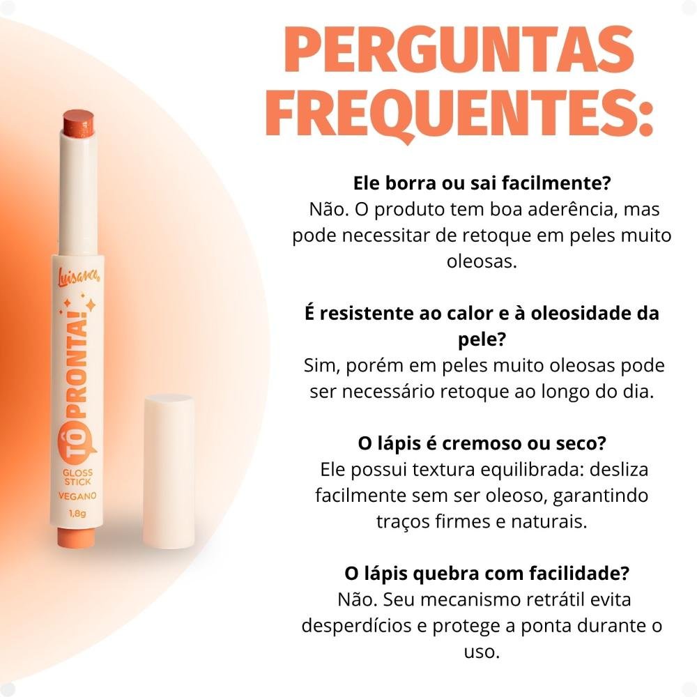 Gloss Stick Luisance Tô Pronta! Ta Sabendo? L1120 Ta Sabendo? 7