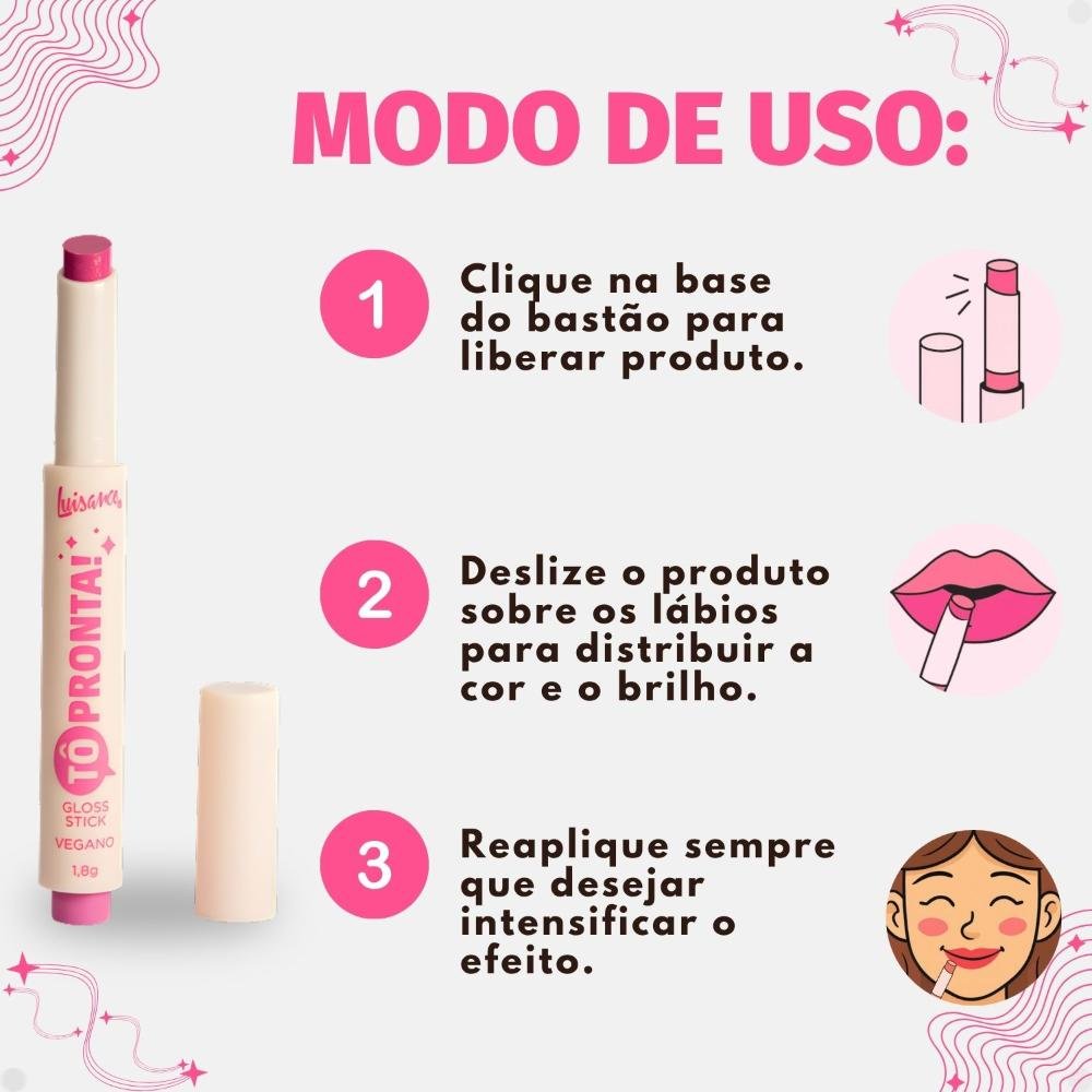Gloss Stick Luisance Tô Pronta! Tô On! L1120 Tô On 6