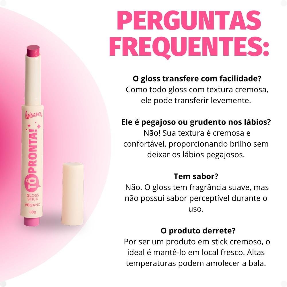 Gloss Stick Luisance Tô Pronta! Tô On! L1120 Tô On 7