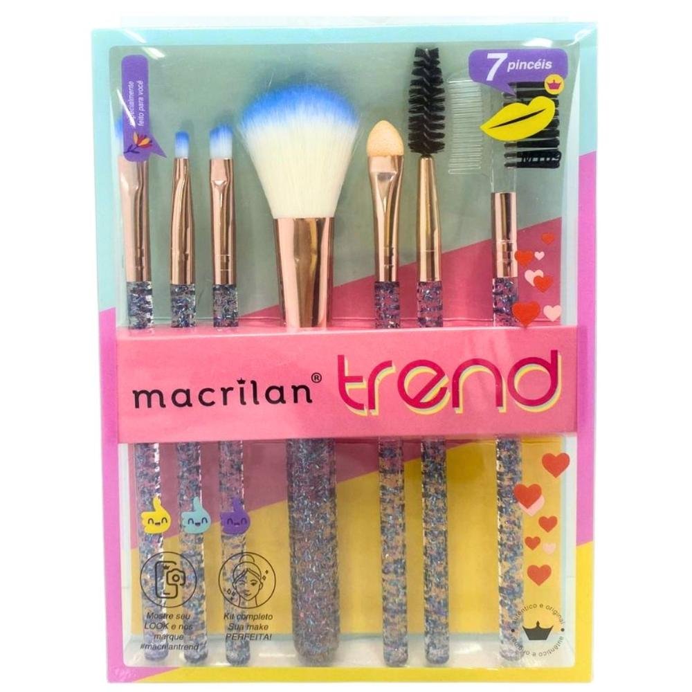 Kit Com 7 Pincéis Macrilan Trend Cores Variadas Mt09 ÚNICO 6