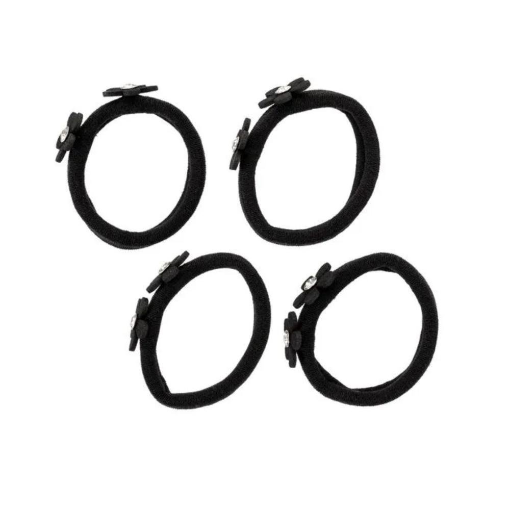 Elásticos De Cabelo Proat Flor Cor Preto Ec11b Preto 5