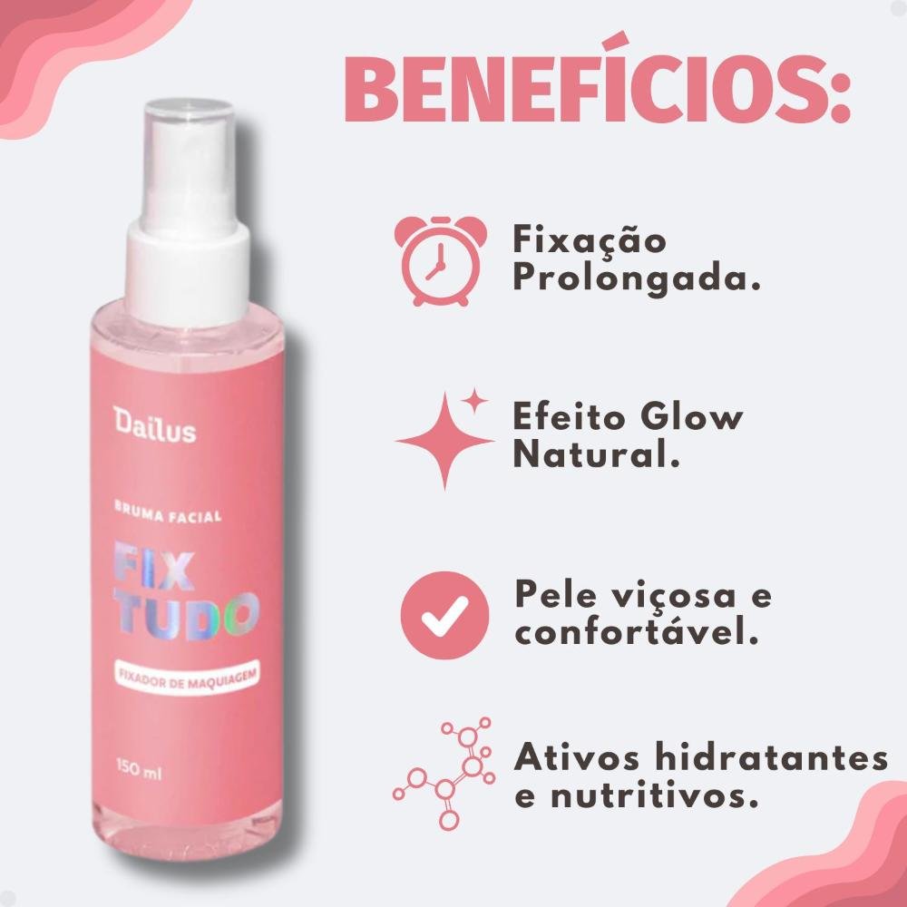 Bruma Facial Dailus Fix Tudo Fixador De Maquiagem 150ml 150ml 2