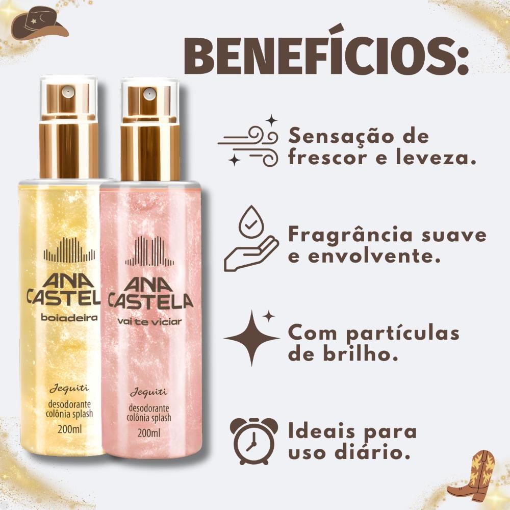 Kit Jequiti Colônia Splash: Boiadeira e Vai Te Viciar 200ml ÚNICO 2