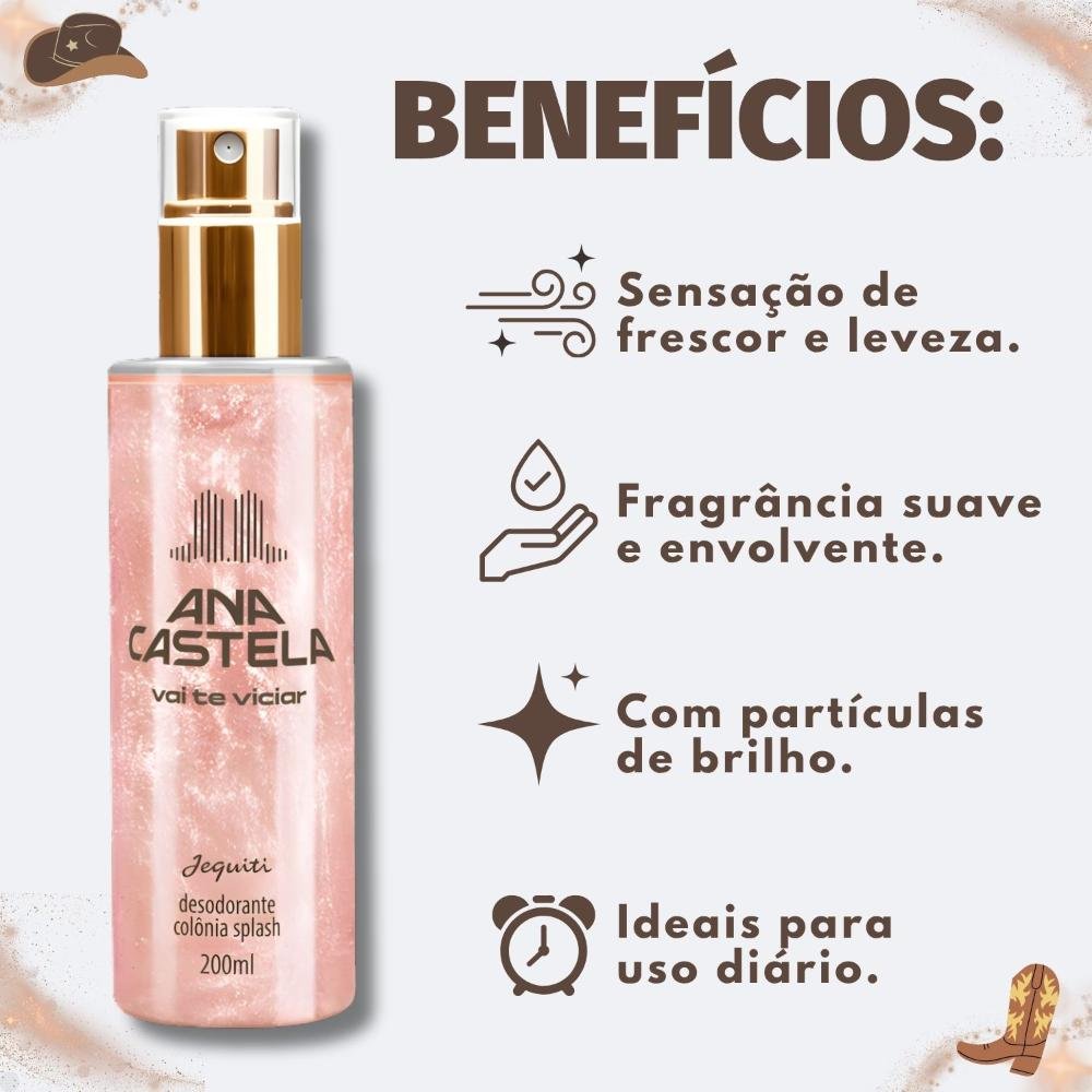 Colônia Splash Jequiti Ana Castela Vai Te Viciar 200ml 200ml 2