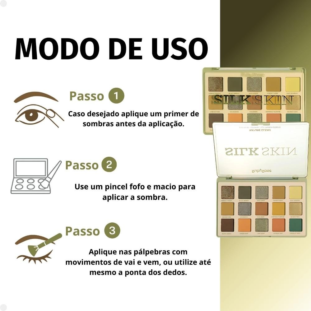 Paleta de Sombras Ruby Rose Silk Skin Nature Gleam Hb-e2205 ÚNICO 4