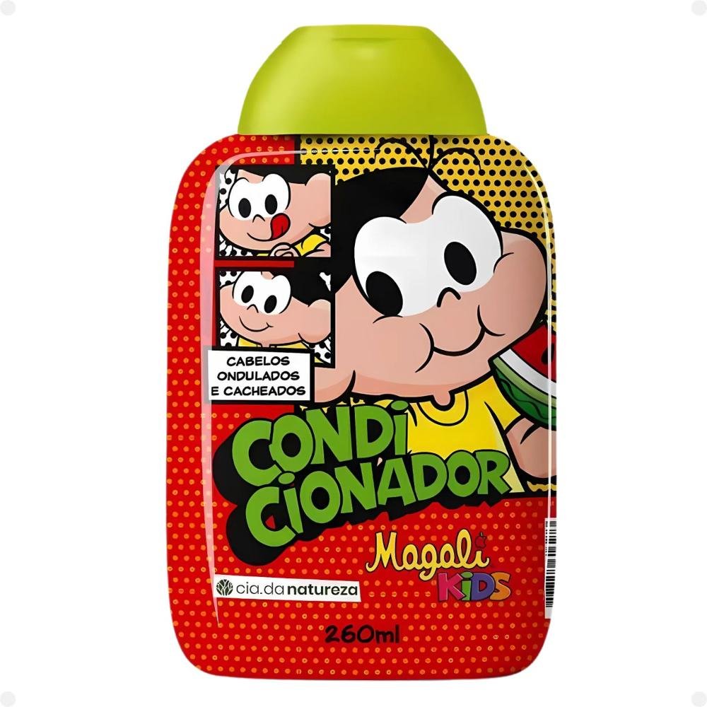 Kit Cia da Natureza Magali Kids Cabelos Ondulados e Cacheados: Shampoo, Condicionador, Máscara e Creme Para Pentear ÚNICO 4