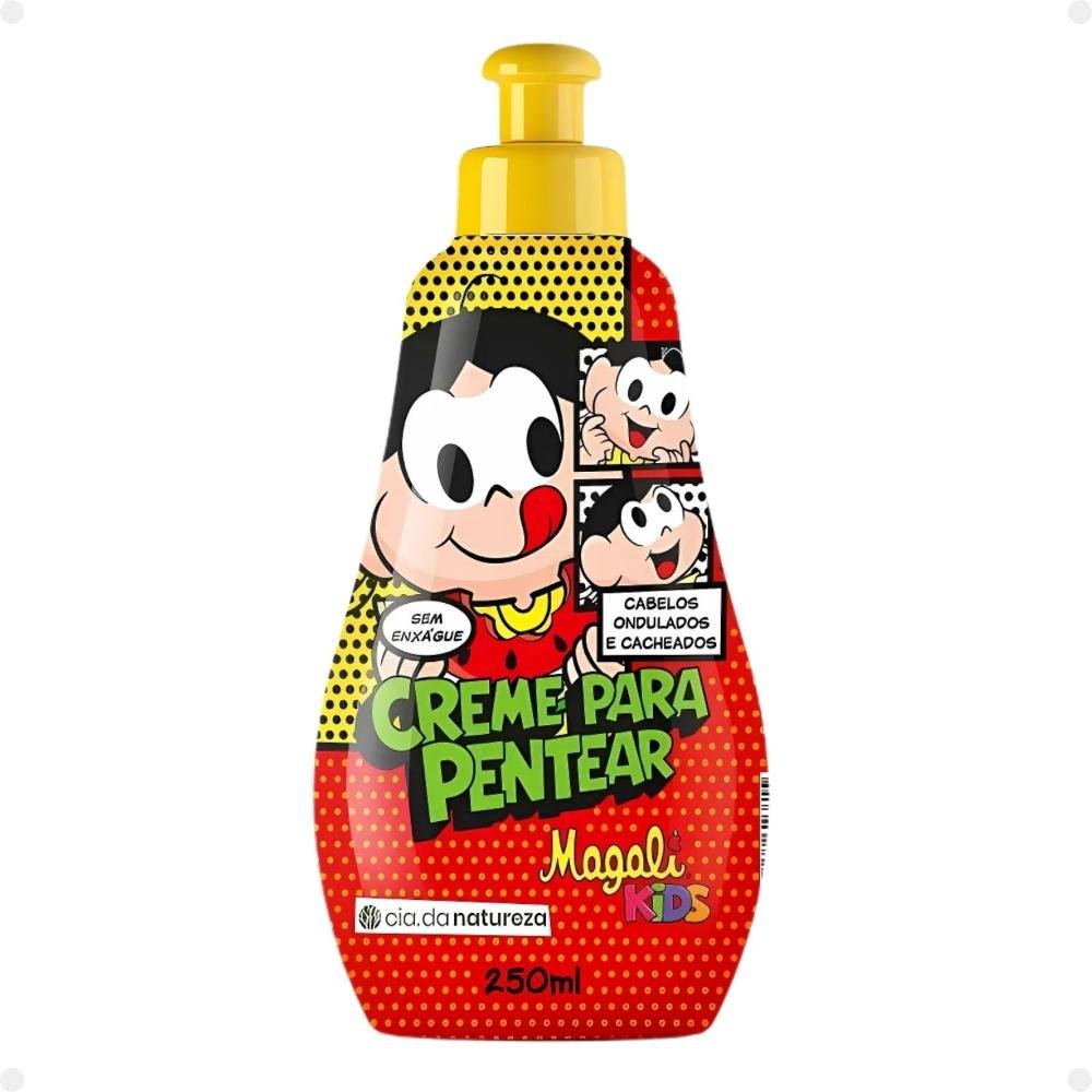 Kit Cia da Natureza Magali Kids Cabelos Ondulados e Cacheados: Shampoo, Condicionador, Máscara e Creme Para Pentear ÚNICO 6