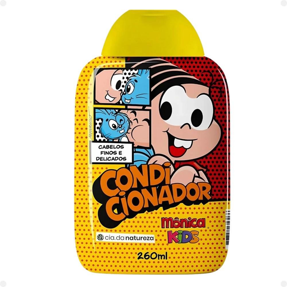 Kit Cia da Natureza Mônica Kids Cabelos Finos e Delicados: Shampoo, Condicionador e Creme Para Pentear ÚNICO 4