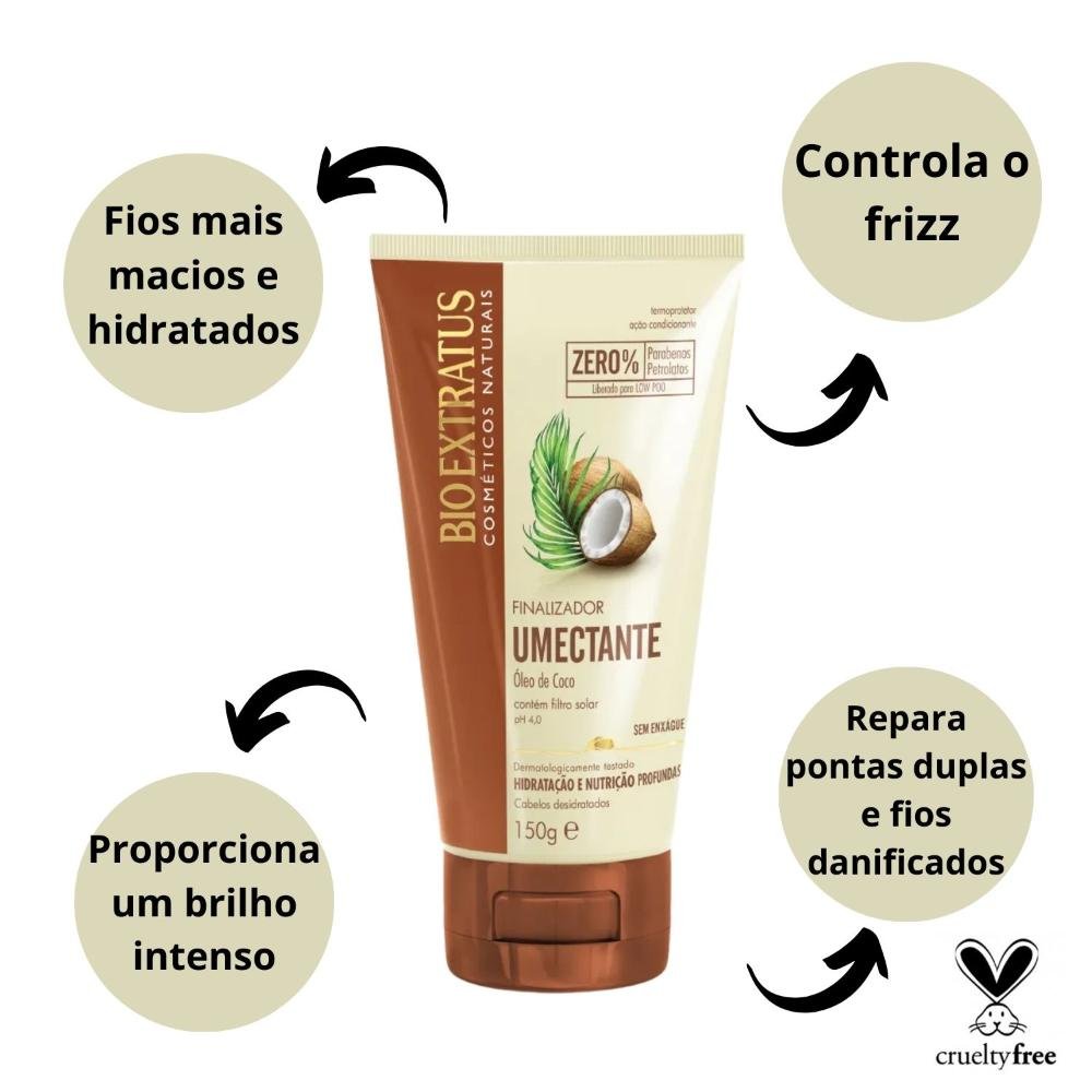 Finalizador Bio Extratus Umectante Óleo de Coco 150g 150g 2