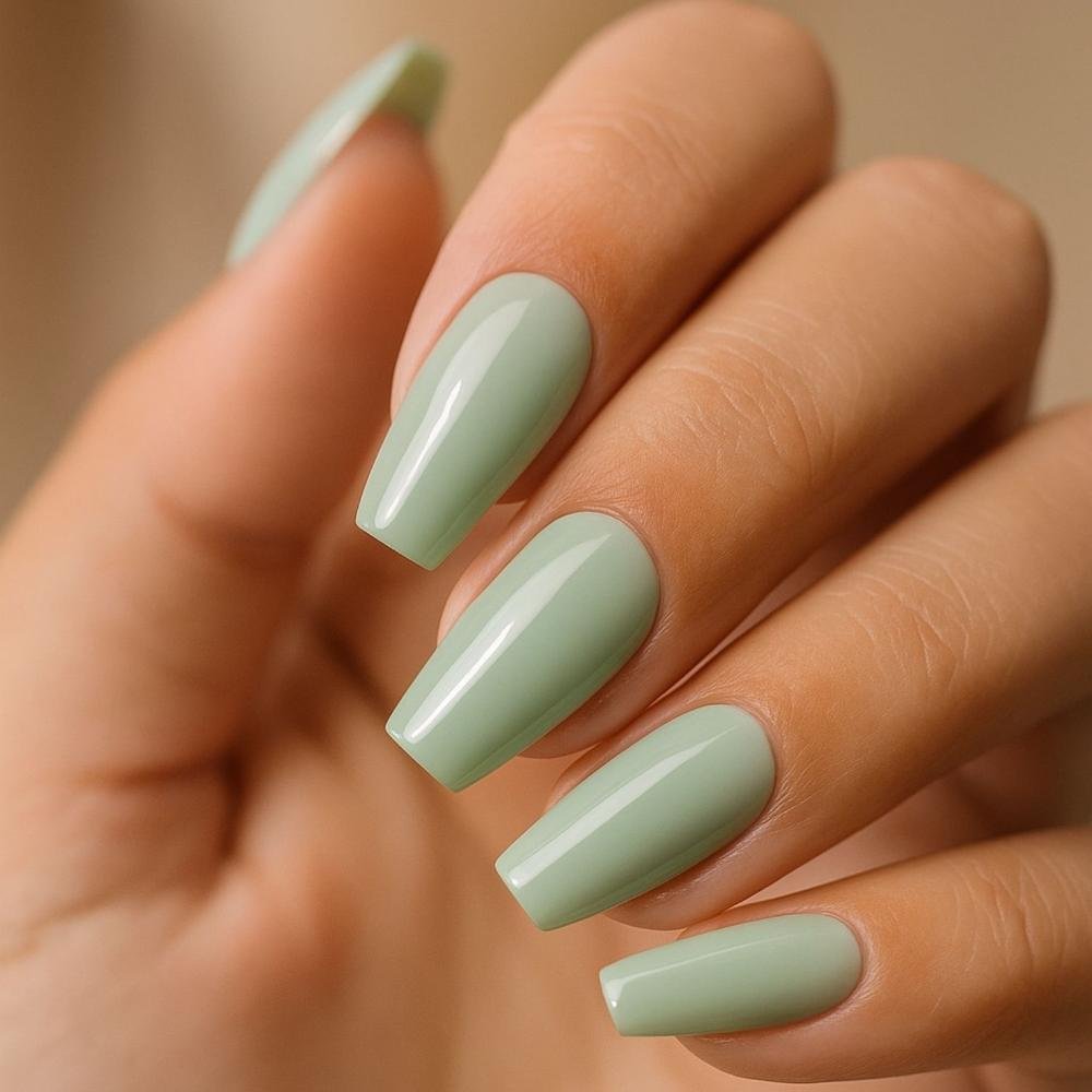 Unhas Postiças Broadway Kiss Ny Classic Colors Bailarina Curto Bordeaux bco12b Verde 3