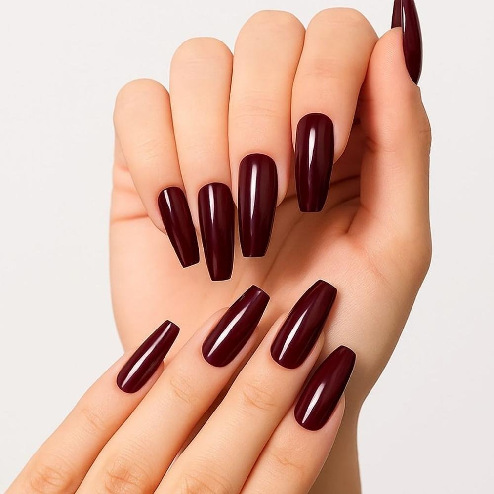 Kit Kiss New York: Unhas Postiças Bailarina Longo Lavender e Abas Adesivas Unhas ÚNICO 4