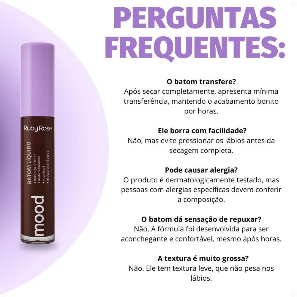 Batom Líquido Ruby Rose Mood Pride 22 3,5ml 3,5ml 6