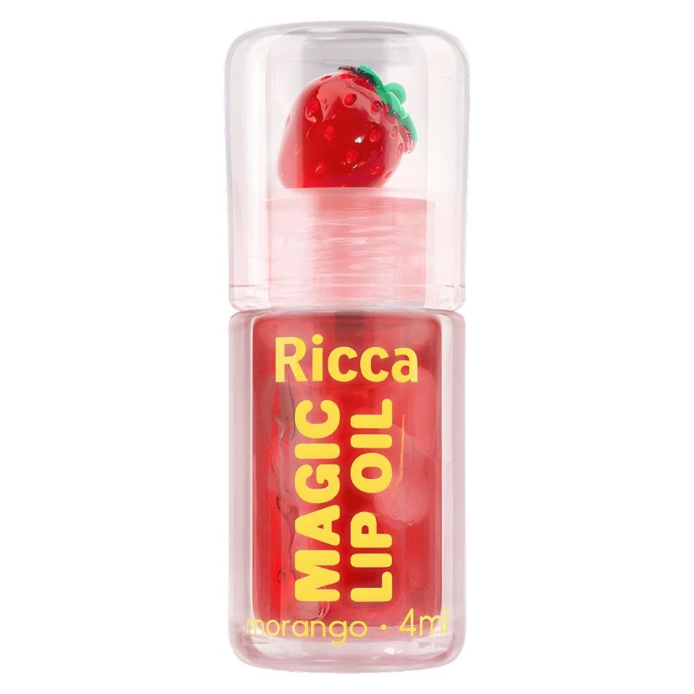 Lip Oil Ricca Magic Morango 4ml 6