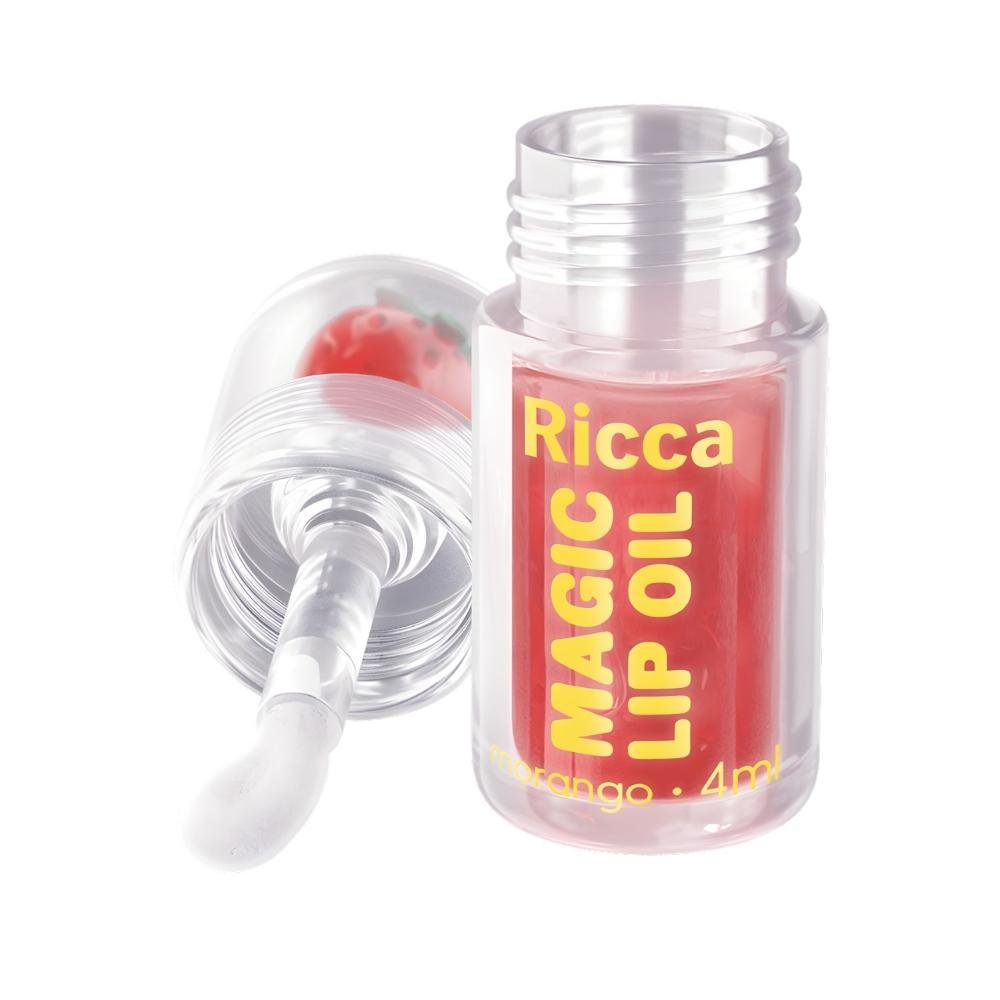 Lip Oil Ricca Magic Morango 4ml 3