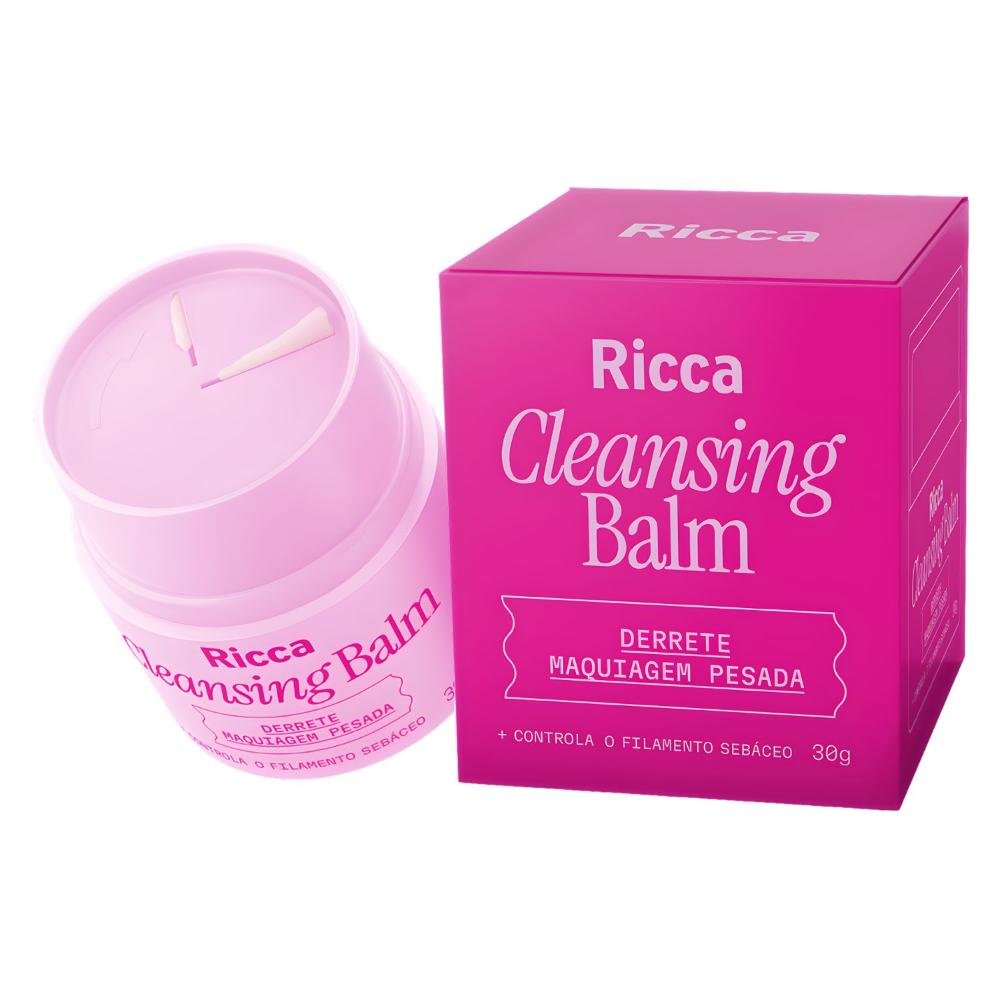 Cleansing Balm Ricca Derrete Maquiagem Pesada 30g 30g 3