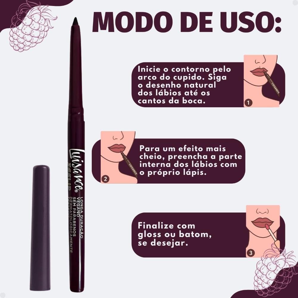 Lápis Labial Retrátil Luisance 365 Lip Amora 0,24g Amora 8