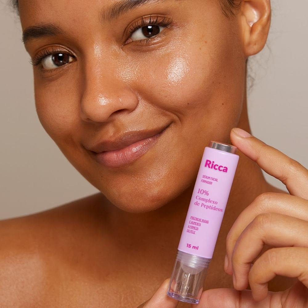 Sérum Facial Firmador Ricca 10% Complexo De Peptídeos 15ml 15ml 3