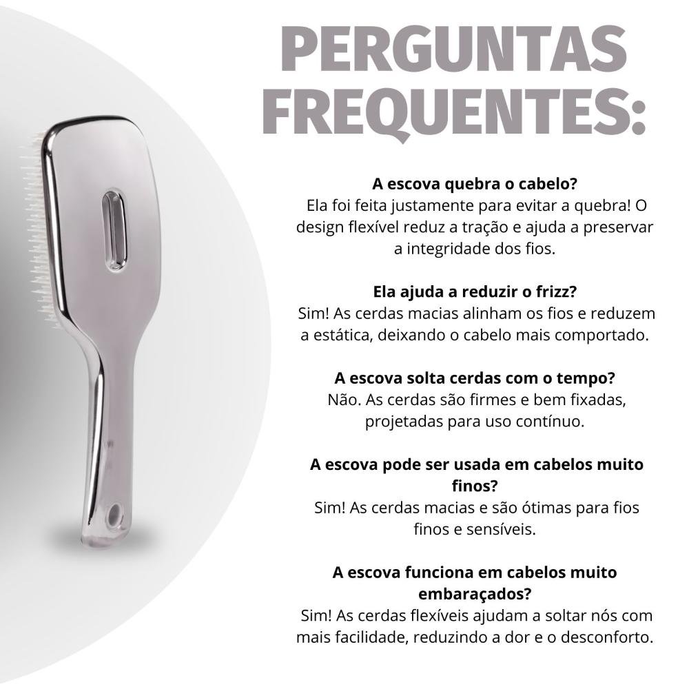 Escova Ricca Flex Premium Silver Cód. 2453 Prata 7