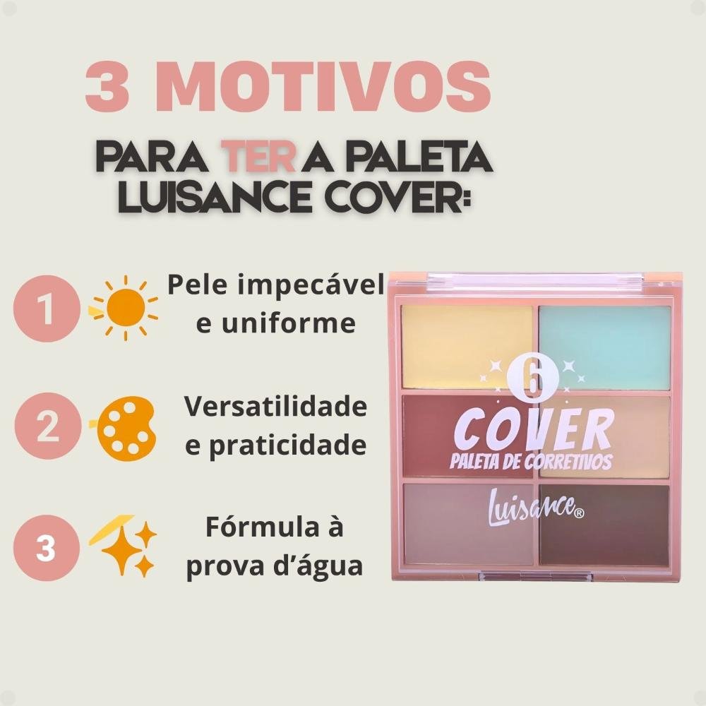 Paleta de Corretivo Luisance Cover 6 Ref.l3233 ÚNICO 3
