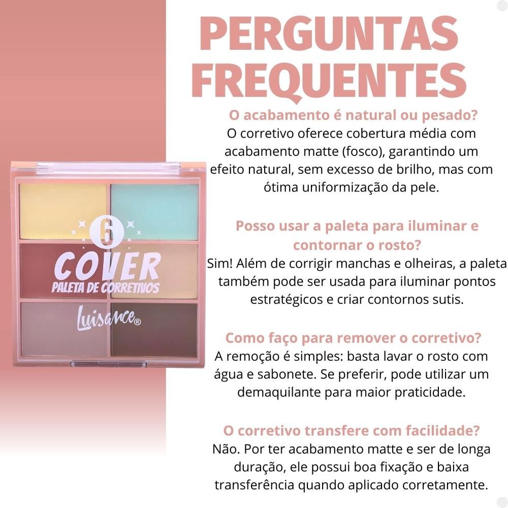 Paleta de Corretivo Luisance Cover 6 Ref.l3233 ÚNICO 6