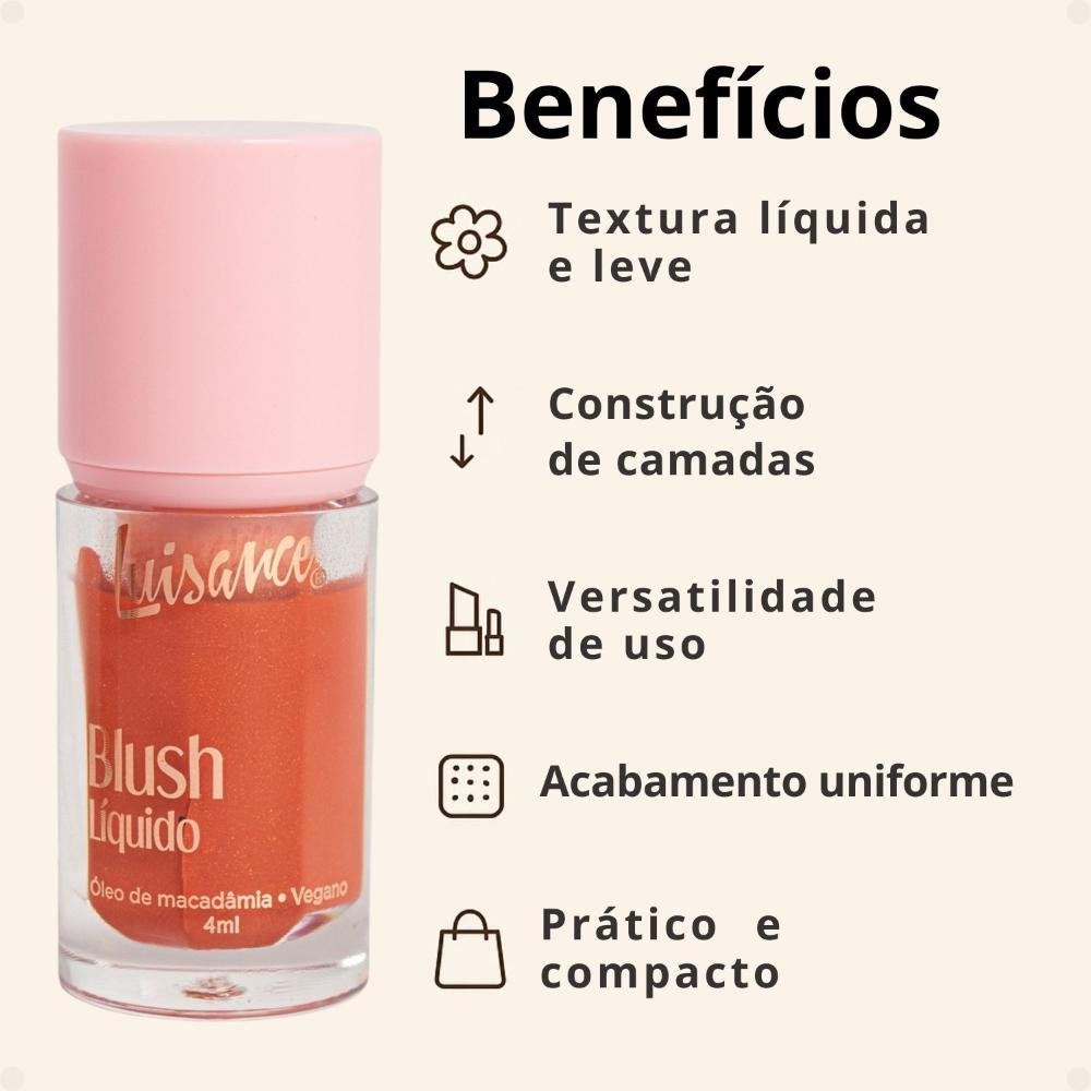 Blush Líquido Luisance Hibisco Ref.l3283 Hibisco 2