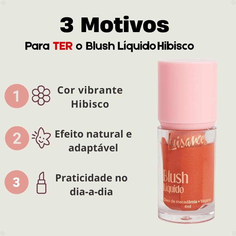 Blush Líquido Luisance Hibisco Ref.l3283 Hibisco 4