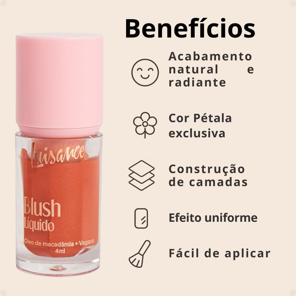 Blush Líquido Luisance Pétala Ref.l3283 Pétala 2