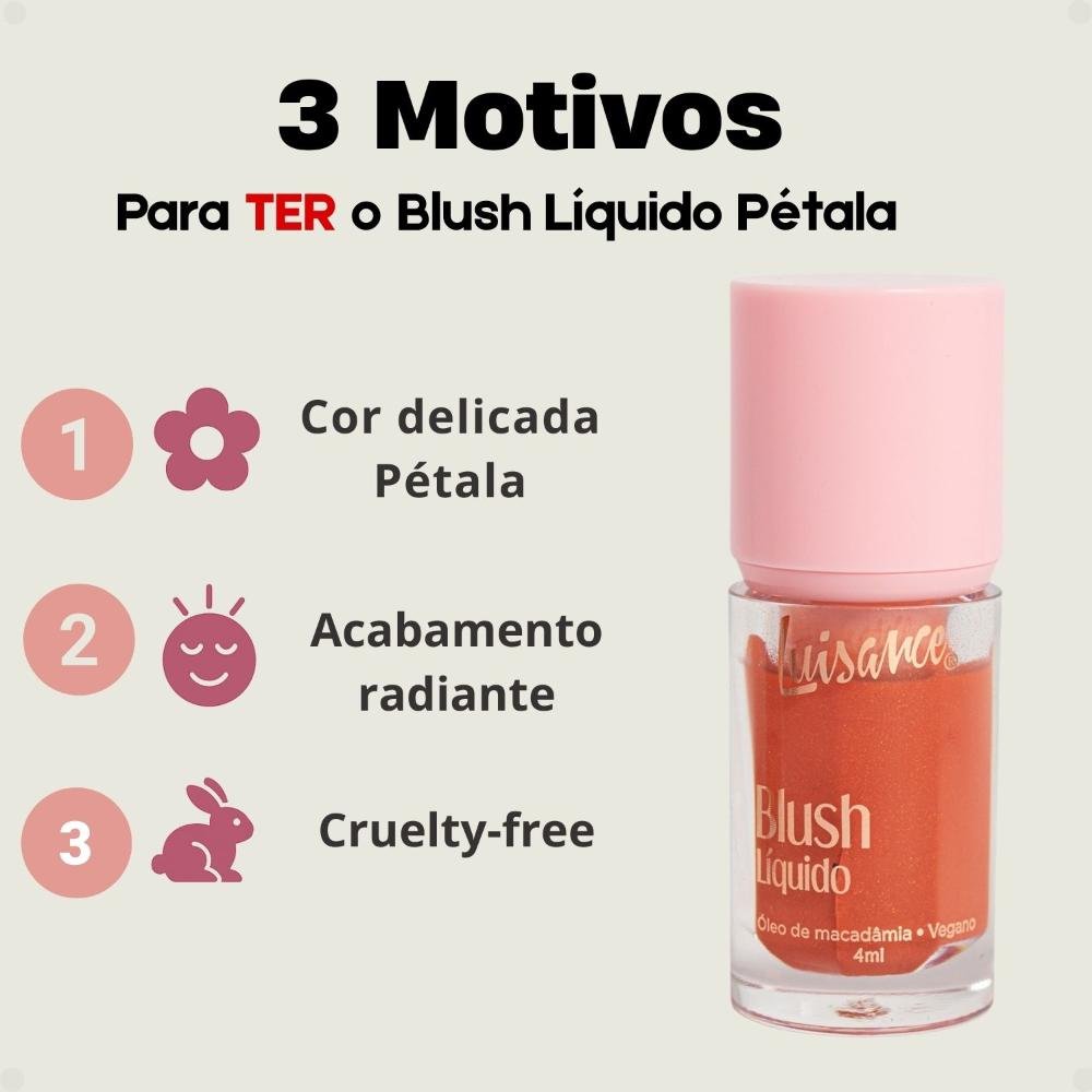 Blush Líquido Luisance Pétala Ref.l3283 Pétala 4