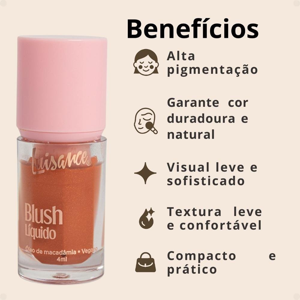 Blush Líquido Luisance Rosa Chá Ref.l3283 Rosa Chá 2