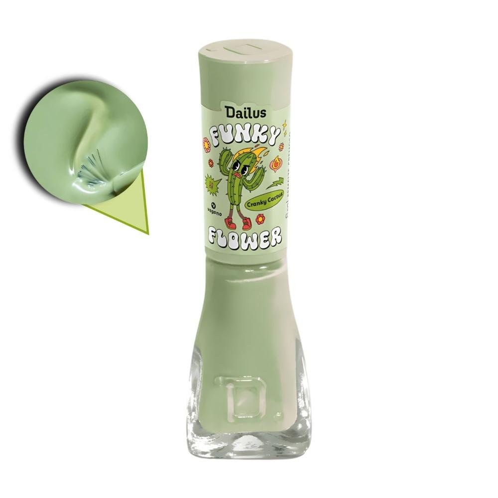 Esmalte Cremoso Dailus Funky Flower Cranky Cactus 8ml Cranky Cactus 3