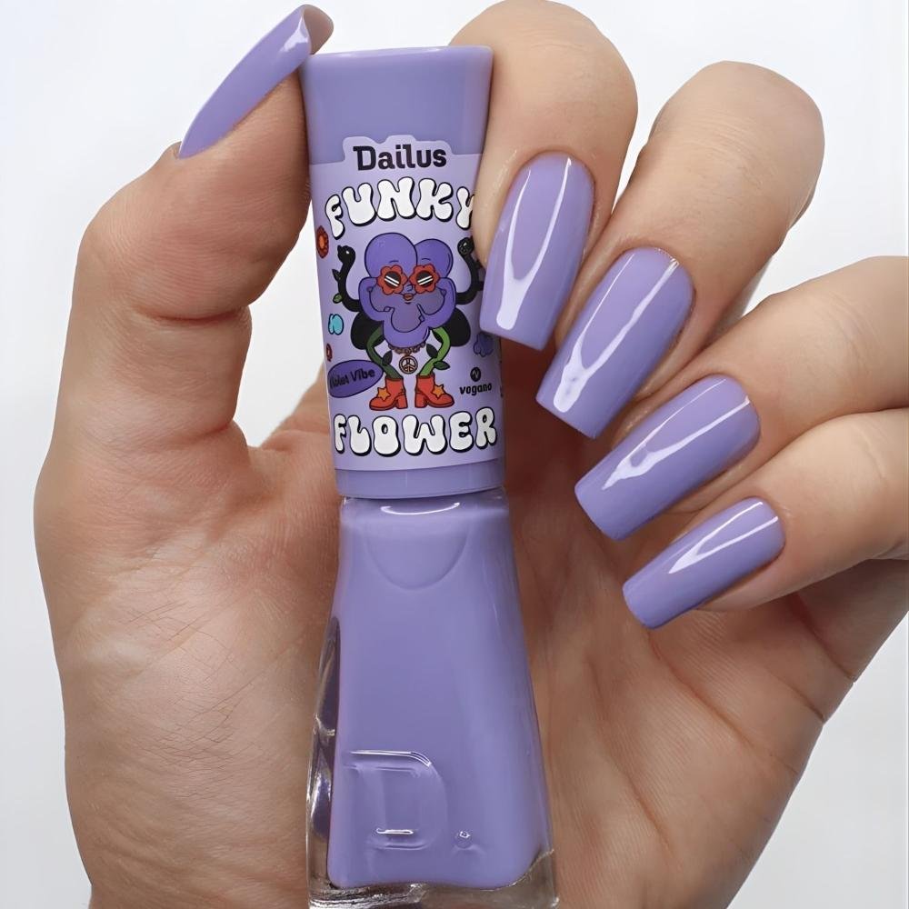 Esmalte Cremoso Dailus Funky Flower Violet Vibe 8ml Violet Vibe 6