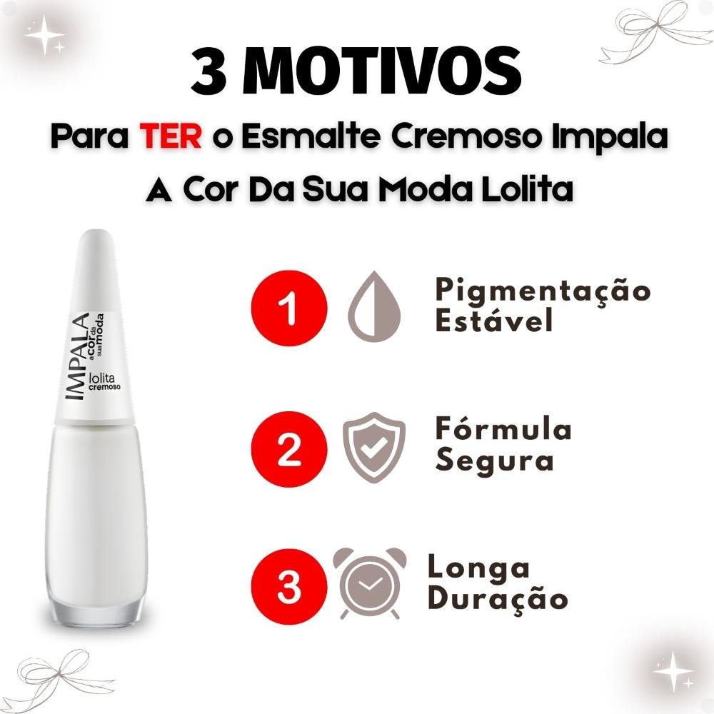 Esmalte Cremoso Impala A Cor Da Sua Moda Lolita 7,5ml Lolita 5