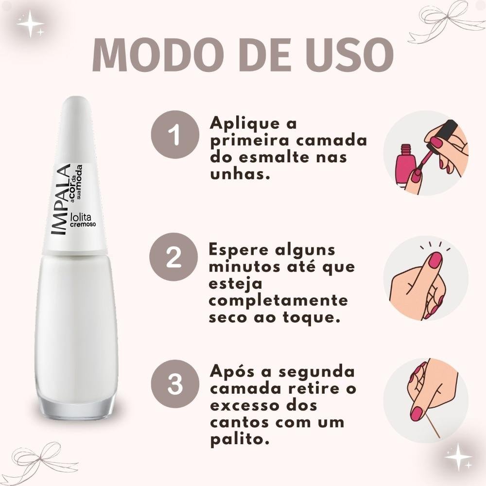 Esmalte Cremoso Impala A Cor Da Sua Moda Lolita 7,5ml Lolita 6