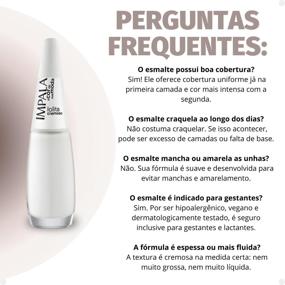 Esmalte Cremoso Impala A Cor Da Sua Moda Lolita 7,5ml Lolita 7