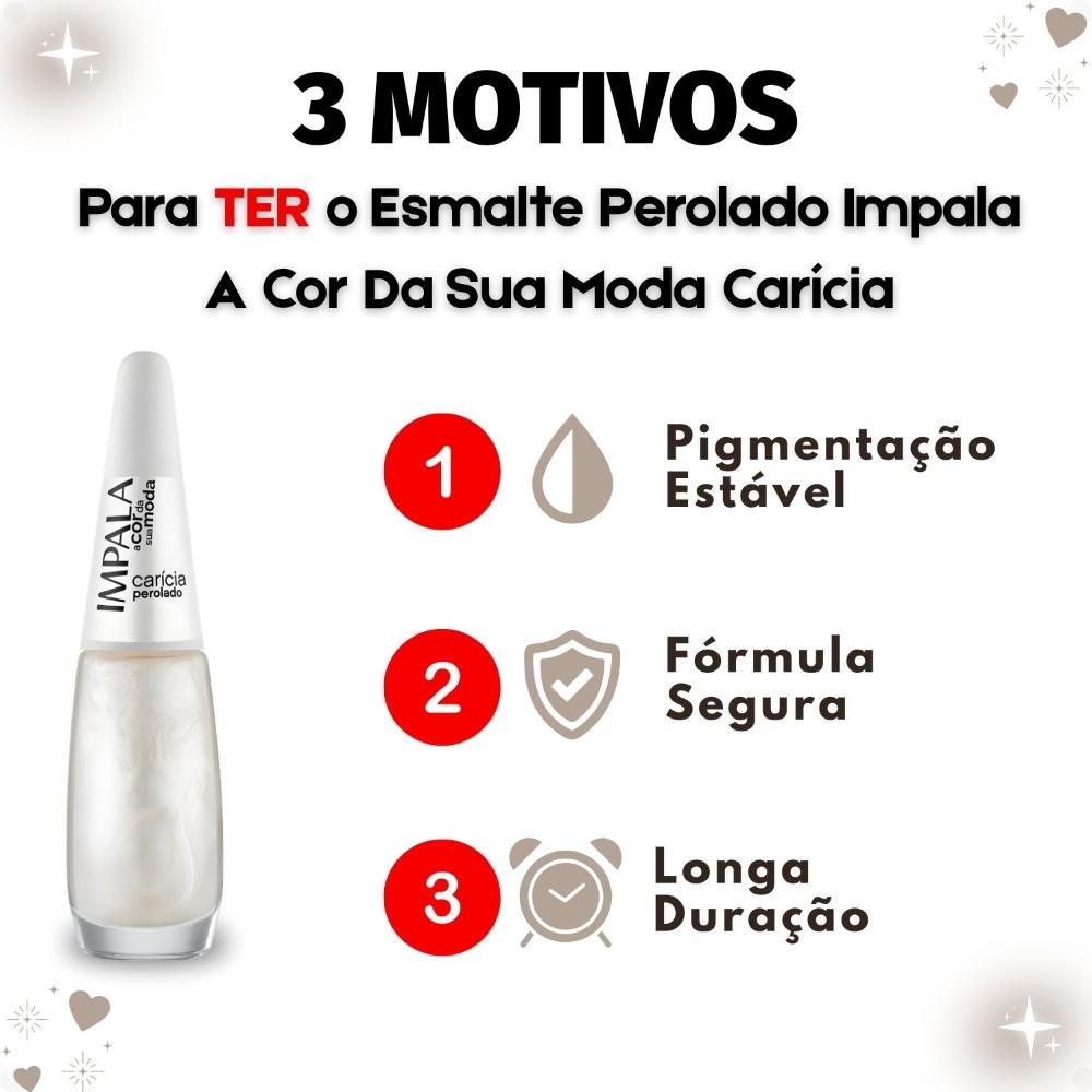 Esmalte Perolado Impala A Cor Da Sua Moda Carícia 7,5ml Carícia 5