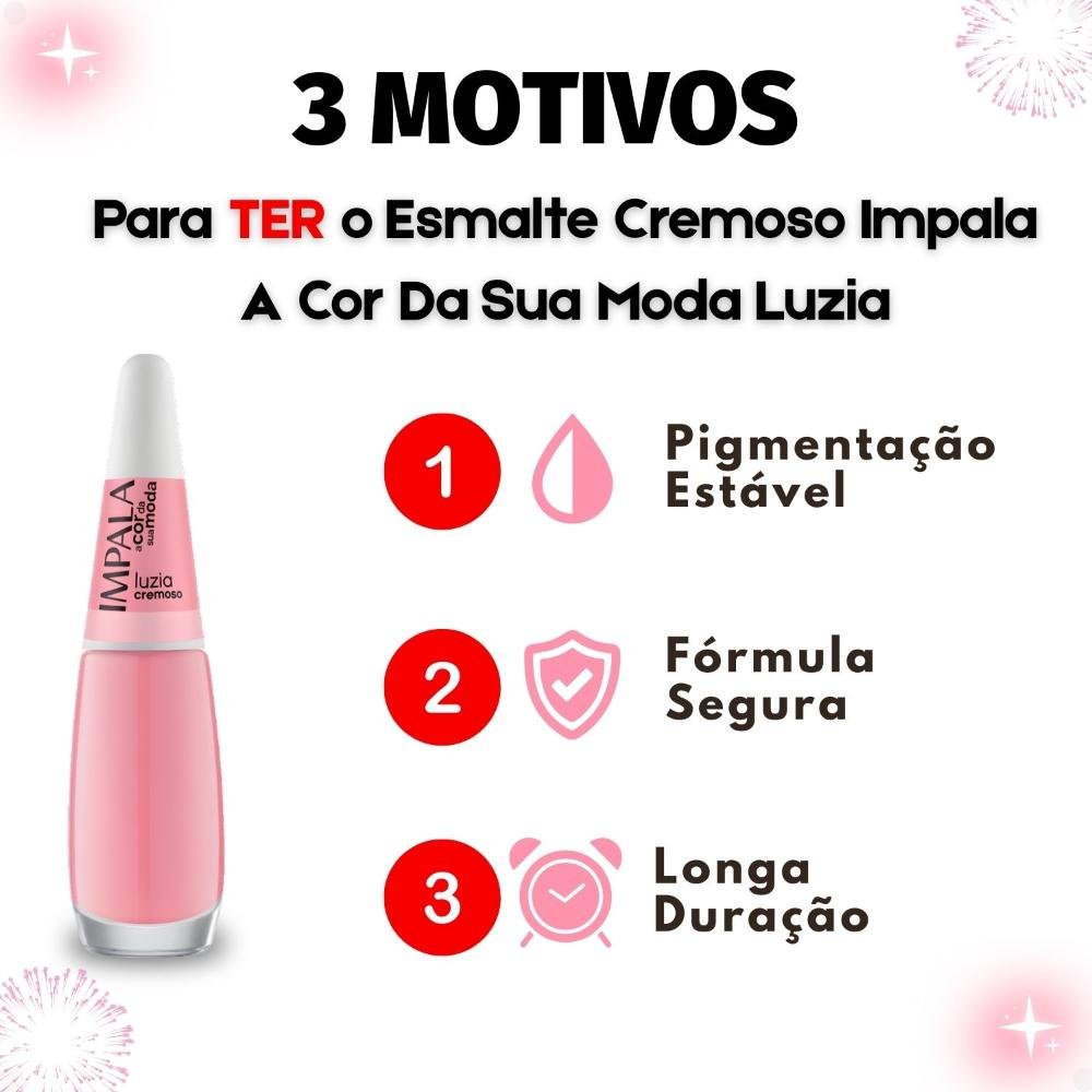 Esmalte Cremoso Impala A Cor Da Sua Moda Luzia 7,5ml Luzia 5