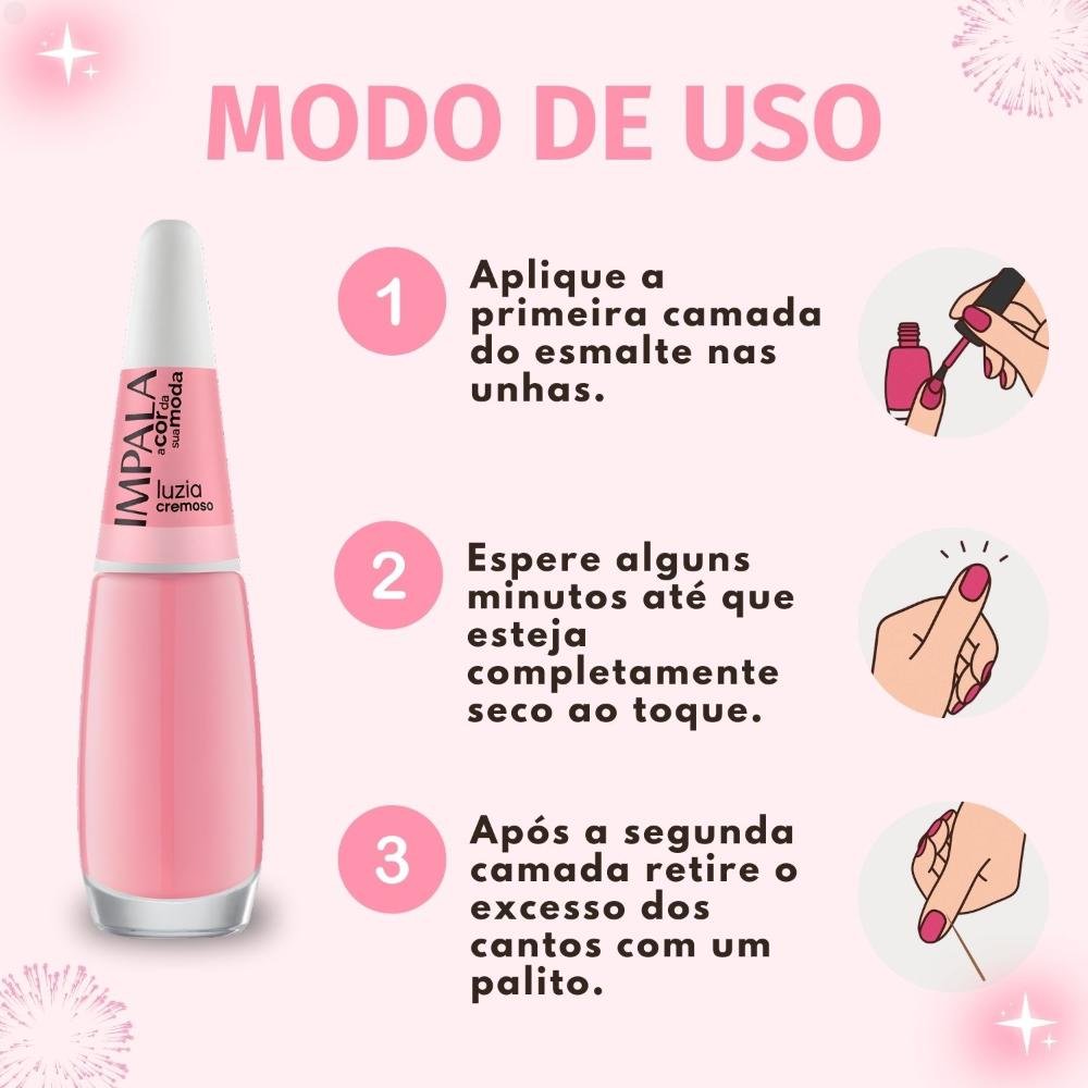 Esmalte Cremoso Impala A Cor Da Sua Moda Luzia 7,5ml Luzia 6