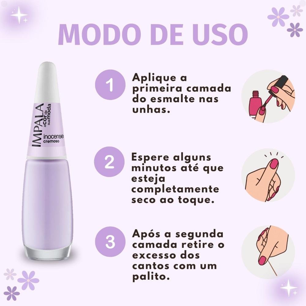 Esmalte Cremoso Impala A Cor Da Sua Moda Inocense 7,5ml Inocense 6