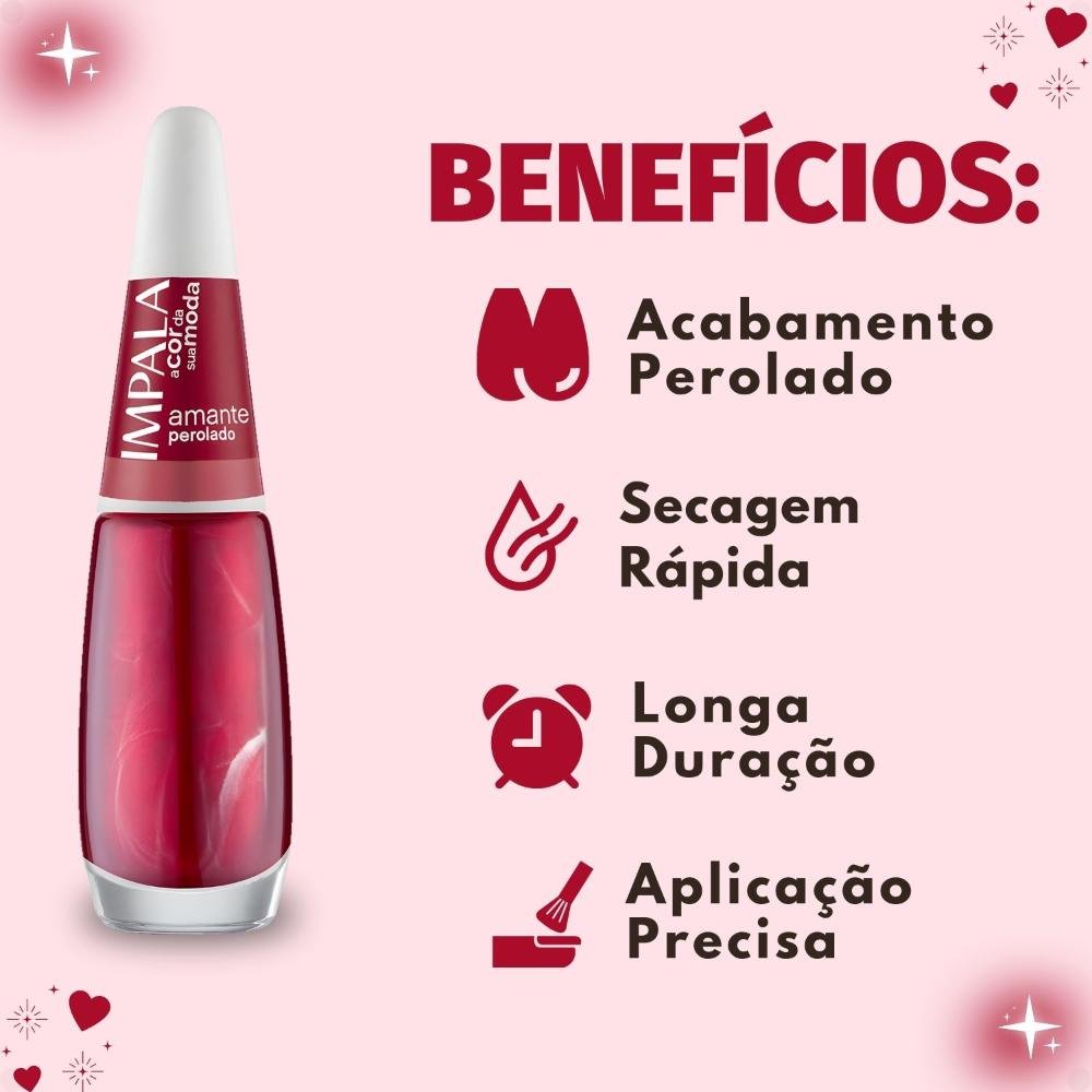 Esmalte Perolado Impala A Cor Da Sua Moda Amante 7,5ml Amante 2