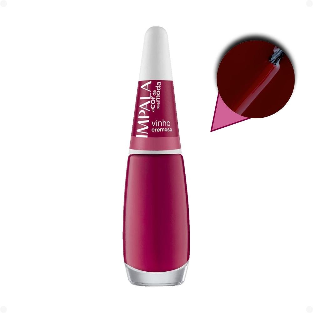 Esmalte Cremoso Impala A Cor Da Sua Moda Vinho 7,5ml Vinho 3