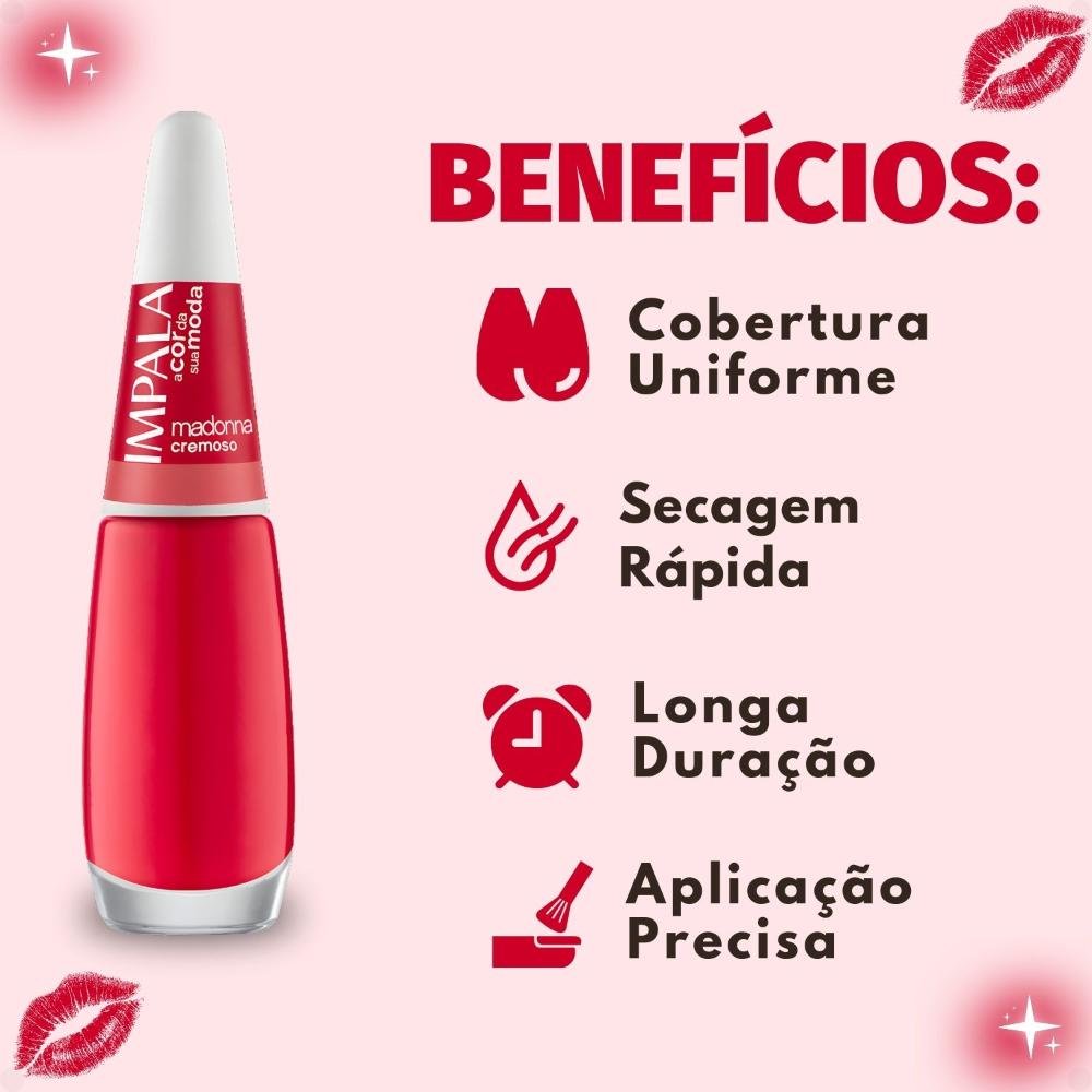 Esmalte Cremoso Impala A Cor Da Sua Moda Madonna 7,5ml Madonna 2