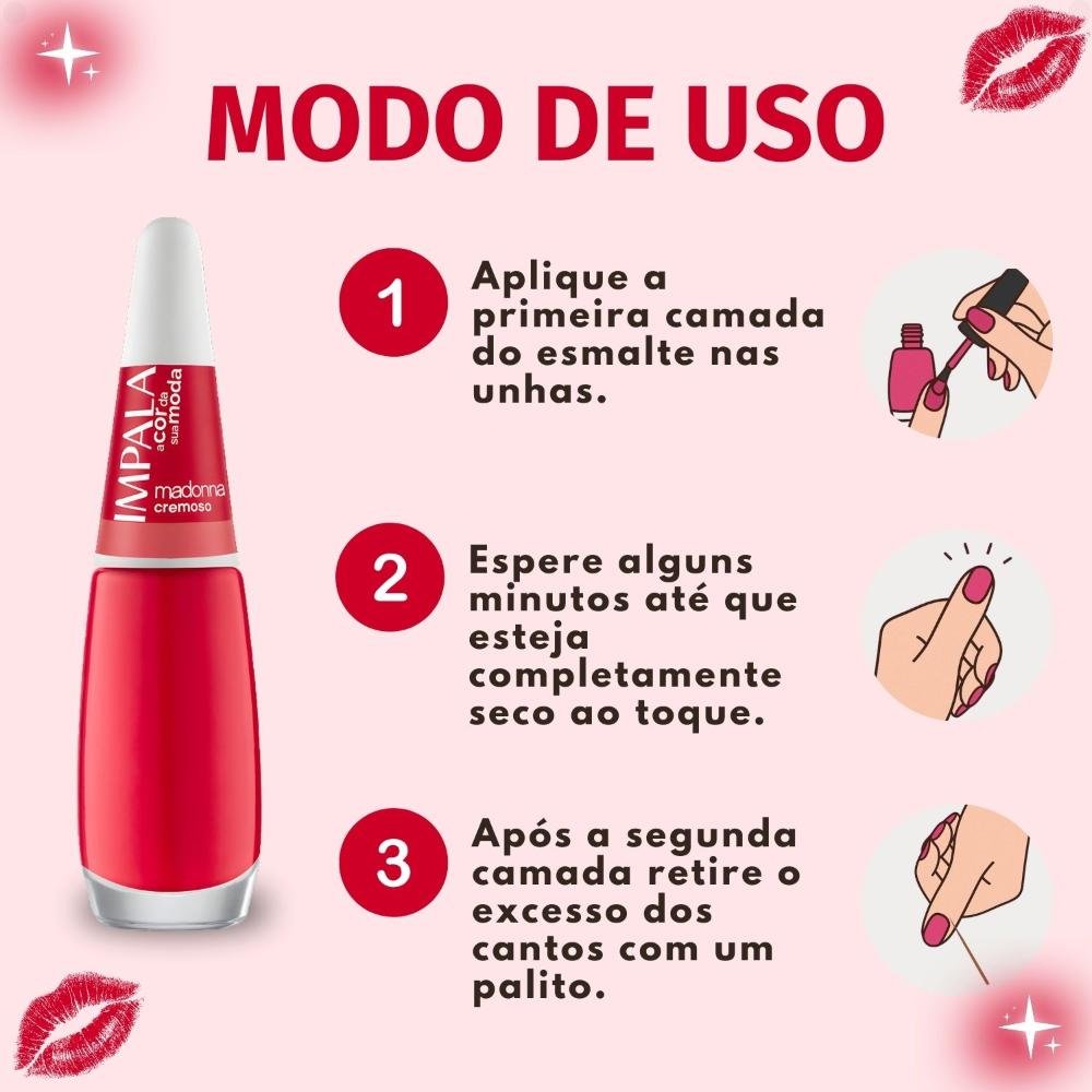 Esmalte Cremoso Impala A Cor Da Sua Moda Madonna 7,5ml Madonna 6