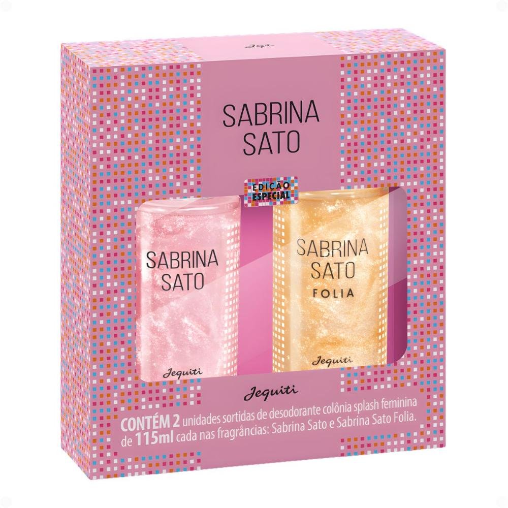 Kit Jequiti Sabrina Sato Desodorante Colônia Feminina Splash Edição Especial 115ml Com 2 ÚNICO 2