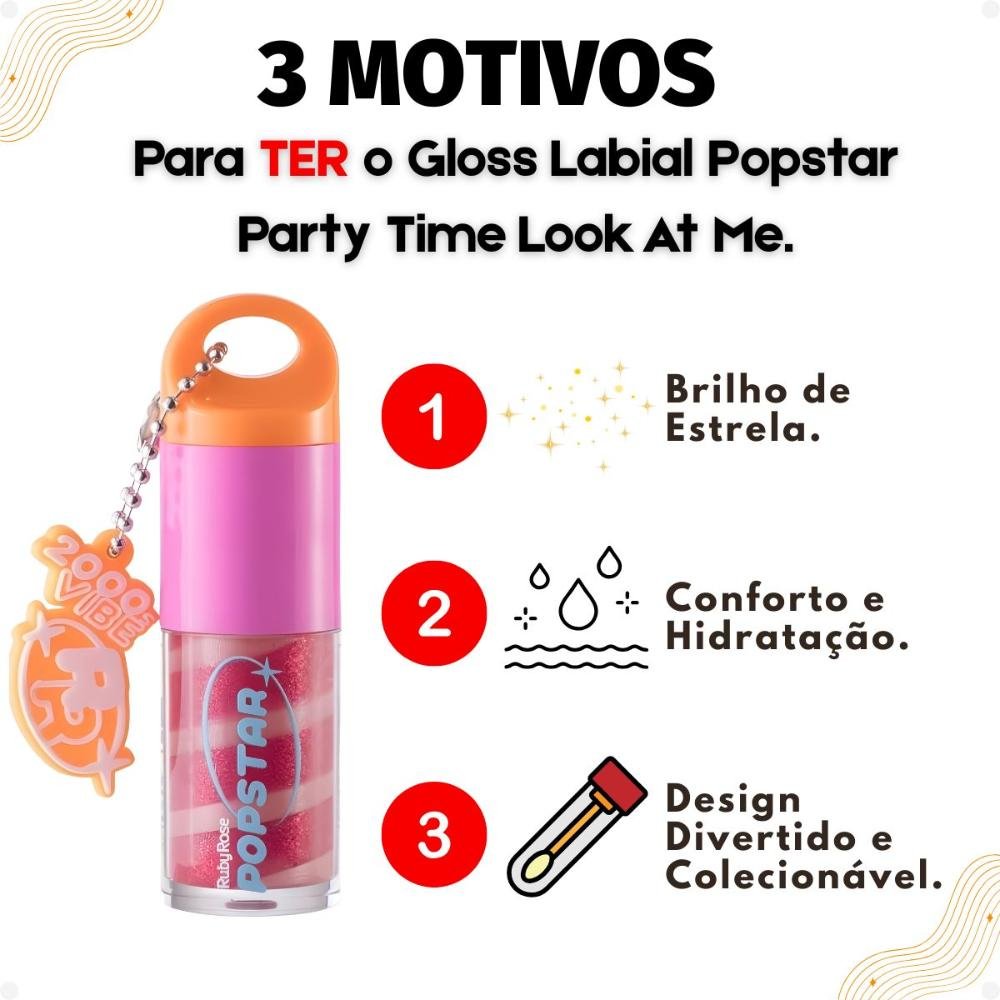 Gloss Labial Ruby Rose Popstar Party Time Oops Hb-l6406-1 Oops 4