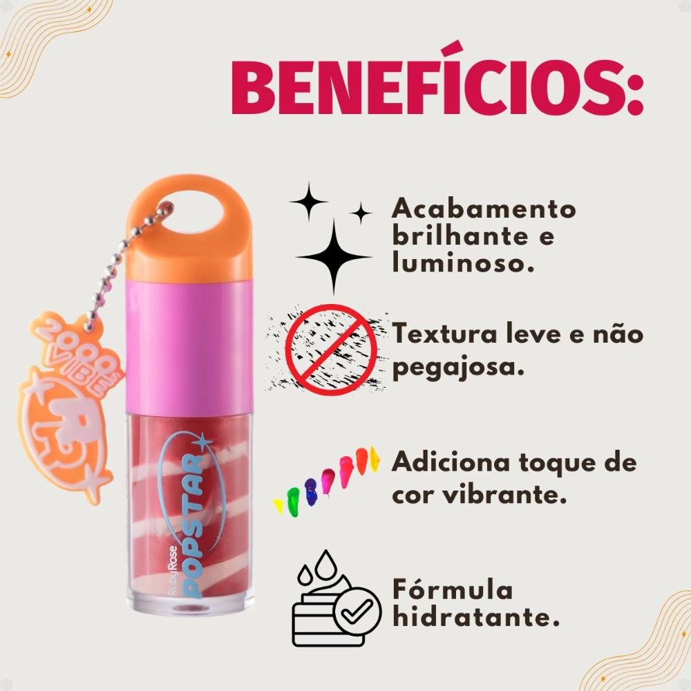 Gloss Labial Ruby Rose Popstar Party Time Bye Bye Hb-l6406-2 Bye Bye 2