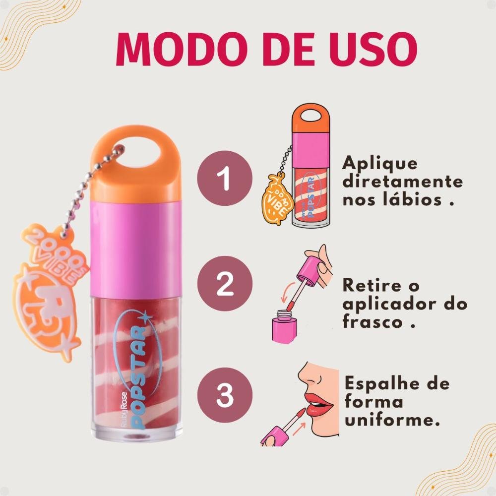 Gloss Labial Ruby Rose Popstar Party Time Bye Bye Hb-l6406-2 Bye Bye 5
