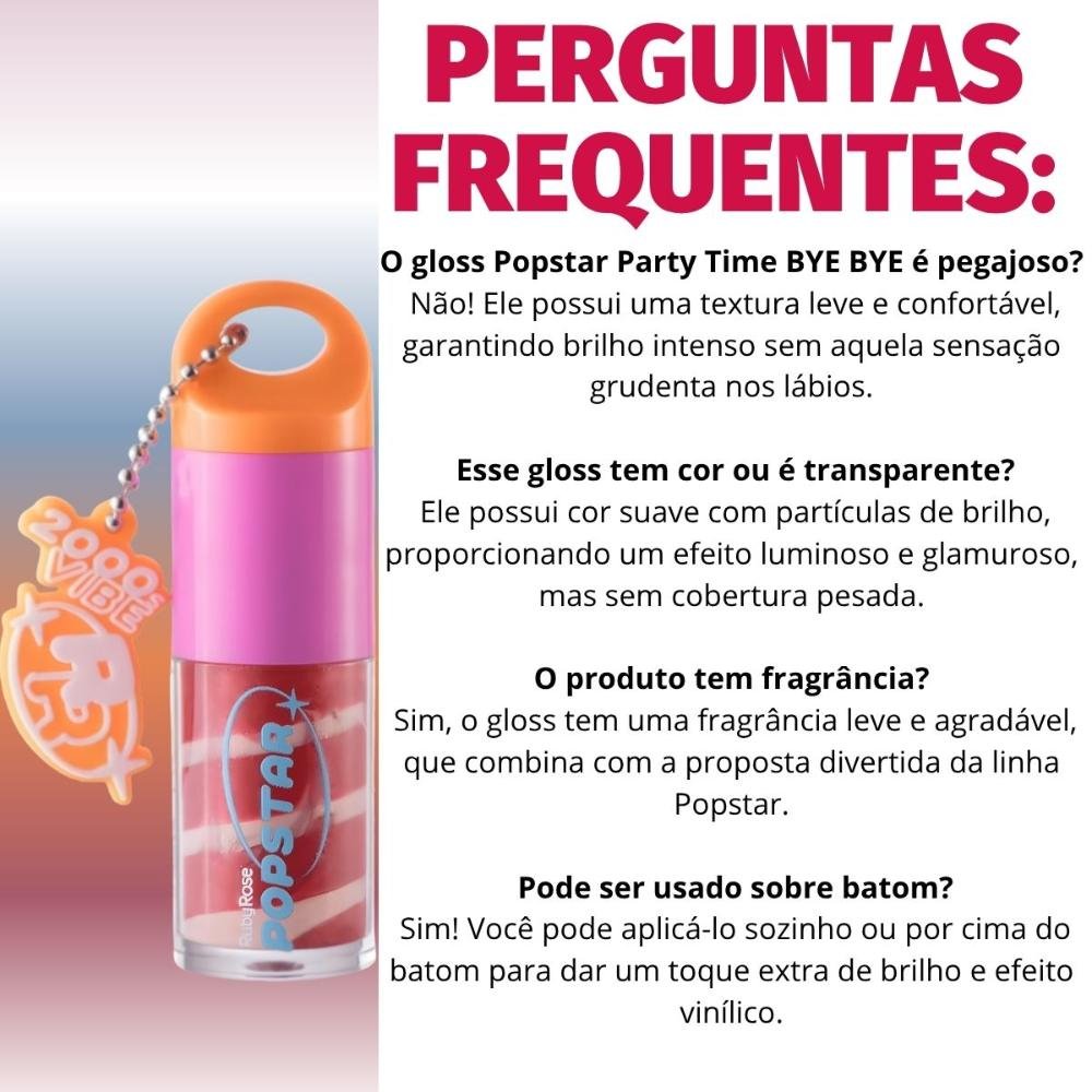 Gloss Labial Ruby Rose Popstar Party Time Bye Bye Hb-l6406-2 Bye Bye 6