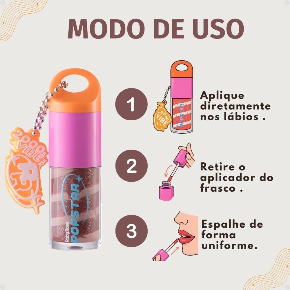 Gloss Labial Ruby Rose Popstar Party Time Deja Vu Hb-l6406-5 Deja Vu 5