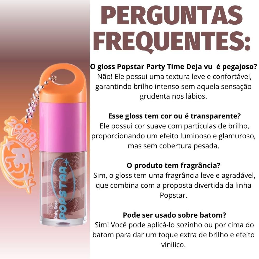 Gloss Labial Ruby Rose Popstar Party Time Deja Vu Hb-l6406-5 Deja Vu 6