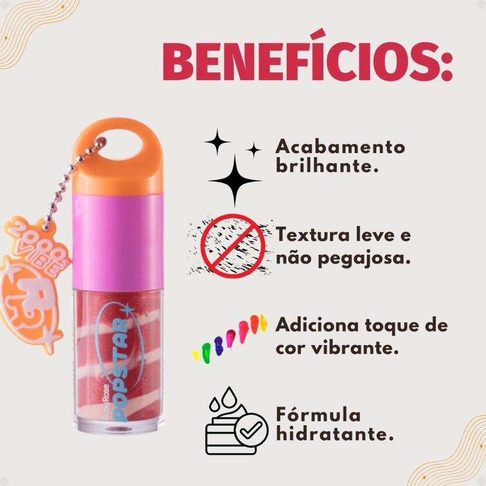 Gloss Labial Ruby Rose Popstar Party Time Look At Me Hb-l6406-3 Look At Me 5